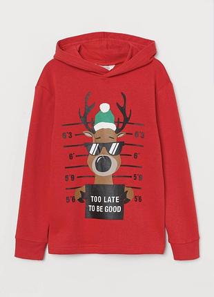 Худі з різдвяним мотивом. h&m.