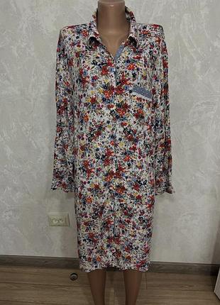 Домашній халат - сорочка 16 розмір