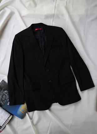 Базовий чорний піджак блейзер вовна повсякденний топ якість від hugo boss