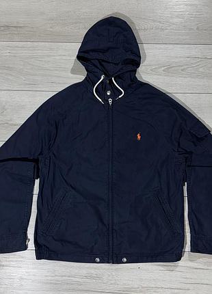 Винтажная куртка ветровка ральф лаурен polo ralph lauren hooded jacket, m, оригинал