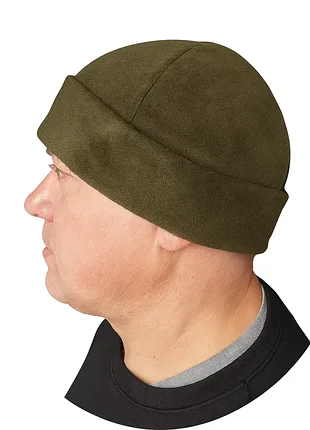 Шапка флисовая на большую голову 66-68см