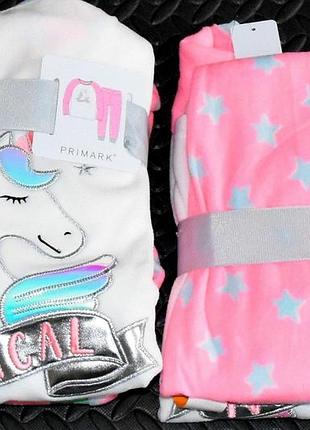 Пижама primark 152 флисовая теплая