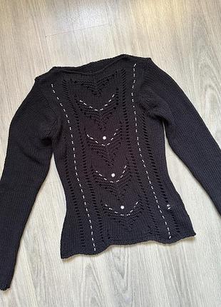 Новая красивая кофточка красивая вязка с перфорацией