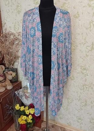 Лёгкие кардиган накидка батал 18-20