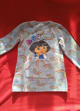 Суперовое тёплое платье, туника nickelodeon на 5-6 лет
