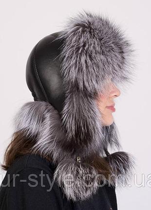 Ушанка з чорнобурки