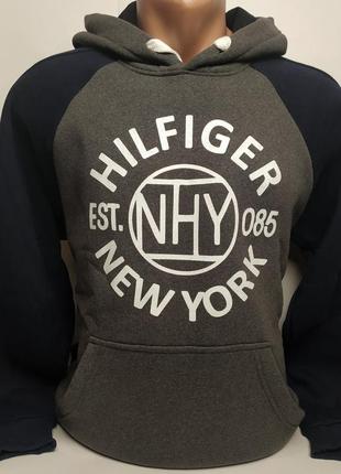 Стильна, тепла, м'яка, толстовка на байку, унісекс hilfiger відмінної якості.