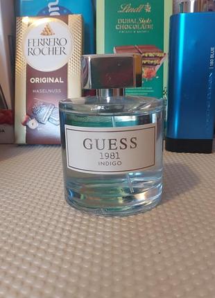 Новая оригинал туалетная вода 100мл guess 1981 indigo для девушек женщин.