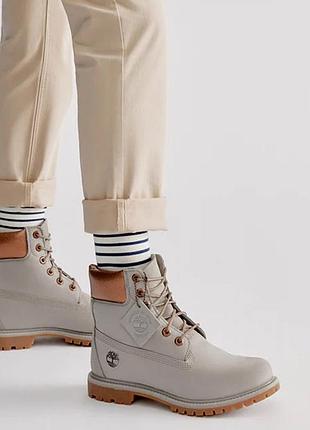 Женские ботинки на шнуровке с бронзовым воротником timeberland
