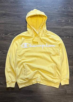 Плюшевый худи champion teddy big logo мужской оригинал