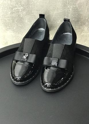 Туфли женские черные велюровые житомир 1012