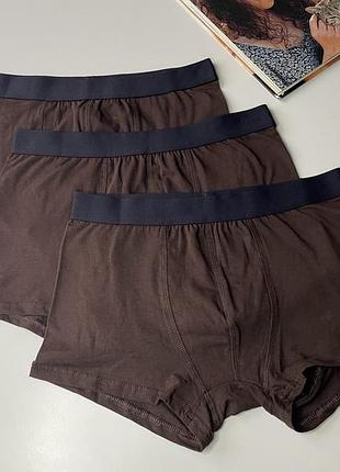 Набір боксерів 3 шт чоловічі базові труси