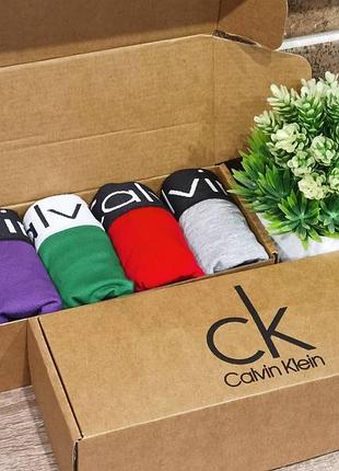 Мужские хлопковые трусы боксеры из резинкой ск (5 шт на выбор)