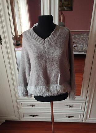 Свитер теплый с мохером