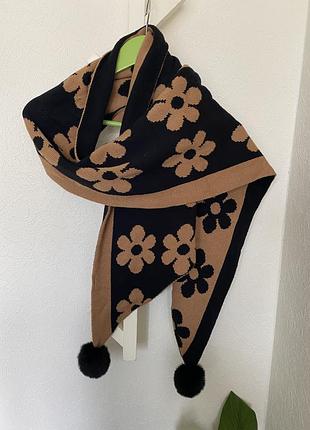 Двосторонній шарф вовна