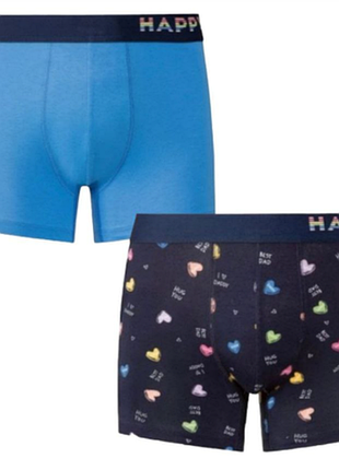 Арт.0047 набор мужских боксеров 2шт от happy размер евро m