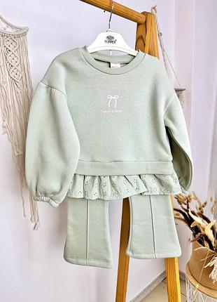 Теплий комплект для дівчаток (98/116)