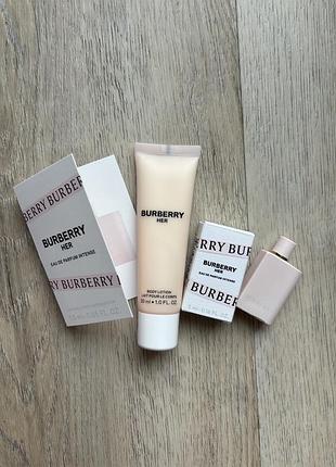 Набір burberry her парфумована вода і лосьйон