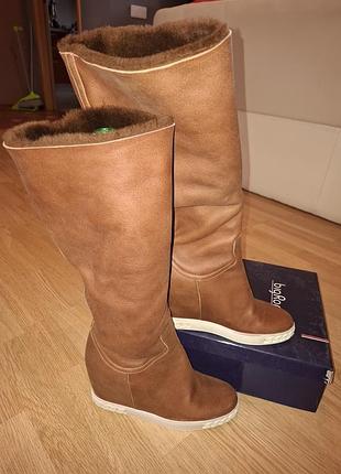 Зимние итальянские качественные и натуральные сапоги р 40