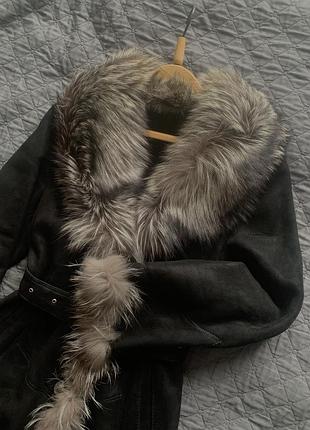 Натуральна дублянка з хутром