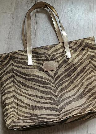 Брендовое фирменное платье шоппер michael kors из текстиля