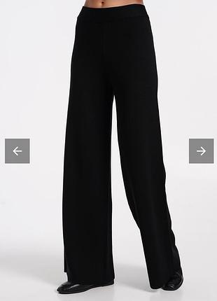 Широкі трикотажні штани на резинці