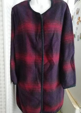 🌸🕊️🌿 ... легкое пальто-кардиган батал в составе шерсть ... 🌿🕊️🌸