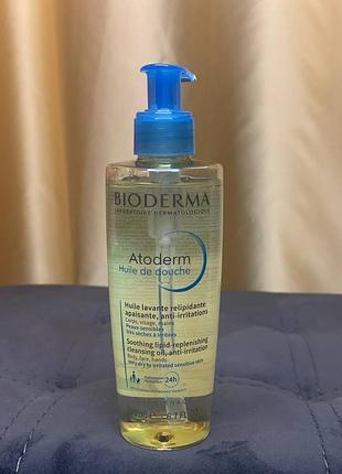 Масло гель для душу bioderma atoderm shower oil 200мл
