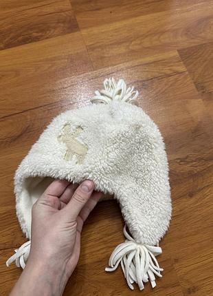 Шапка дитяча тепла на флісі теді тедді