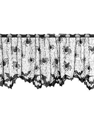 Декор на хэллоуин штора на окно 50 на 152 см черный