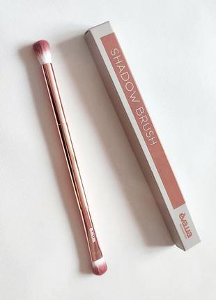 2в1 двосторонній пензлик для макіяжу кісточка  розстушовка тіней пухка пишна тіні аксесуар набір комплект