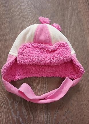 Теплая шапочка для девочки