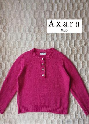 Axara малиновый свитер джемпер с пуговицами кофта