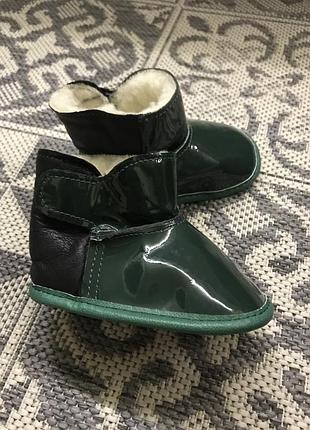 Уги дитячі зеленого кольору