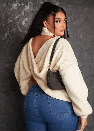 🥰 светр з відкритою спинкою shein xl