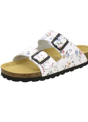 Шкіряні ортопедичні шльопанці з двома пряжками afs германія