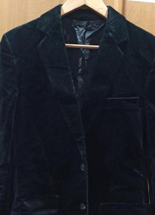 Приталенный винтажный вельветовый пиджак