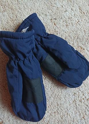 Краги перчатки на девочку теплые дутики