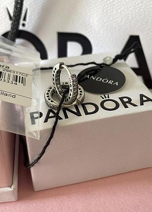 Оригінальні сережки сережки гвоздики маленький круг із камінням оригінал пандора pandora