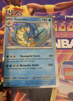 Колекційна картка pokémon із зображенням покемона gyarados.