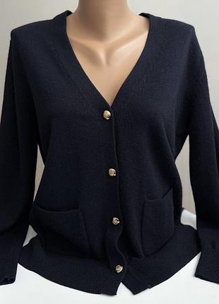 Вовняний кашеміровий кардиган светр massimo dutti s-m