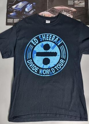 Футболка чоловіча чорна gildan принт з обох сторін