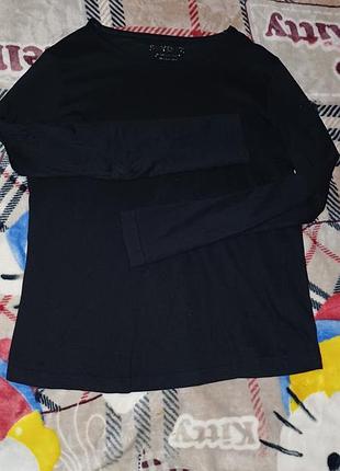 Футболка з довгим рукавом  чорна