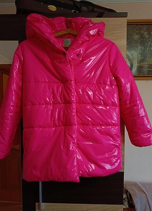 Зимова лакова куртка