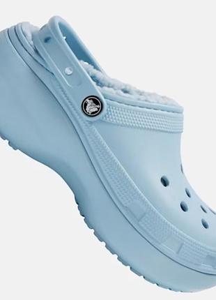 Крокси жіночі утеплені crocs сабо