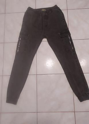 Джоггеры джинсовые