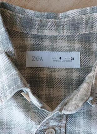 Сорочка рубашка zara 128р. 7
