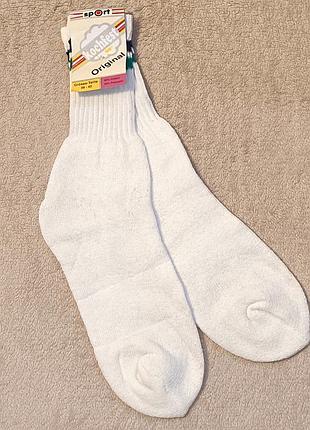 Носки белые махровые унисекс 39 40 41 42