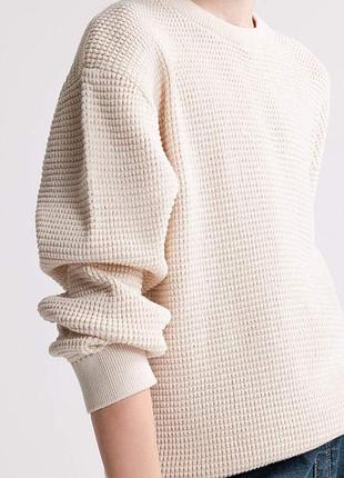 Scotch soda чоловічий бежевий светр крупної вʼязки розмір л