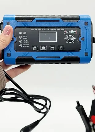 Зарядное устройство для аккумулятора (12v, 6a), с led дисплеем / импульсная зарядка для авто